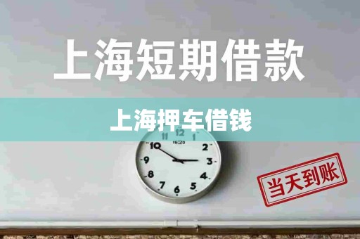 上海押车借钱 上海押车借钱
